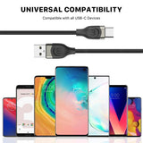 USB-A to USB-C Adapter Braided Quick Charging Cable (4FT)