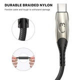 USB-C to USB-C Zinc Alloy Quick Charging Braided Cable