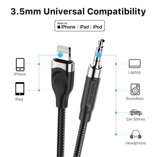 MFi Lightning to 3.5mm Male Audio Cable (4FT)Apple