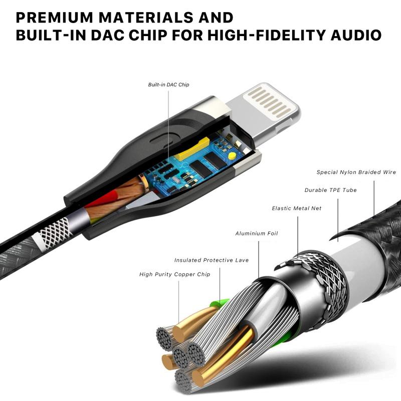 MFi Lightning to 3.5mm Male Audio Cable (4FT)Apple