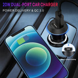 2-Port Quick Fast Charging Power Delivery Car Charger (20W)