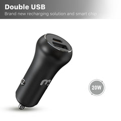 2 - in - 1 Dual Port Fast Charging Car Charger with 6FT Lightning CableMyBat Pro