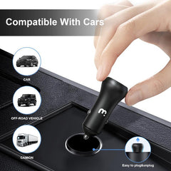 2 - in - 1 Dual Port Fast Charging Car Charger with 6FT Lightning CableMyBat Pro