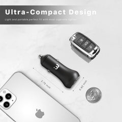 2 - in - 1 Dual Port Fast Charging Car Charger with 6FT Lightning CableMyBat Pro