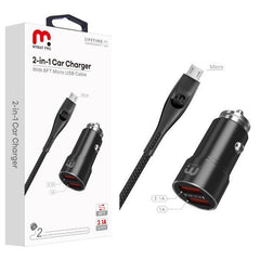 2 - in - 1 Car Charger with 6FT Micro USB CableMyBat Pro