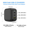 GaN USB-C Travel Adapter Charger (66W)