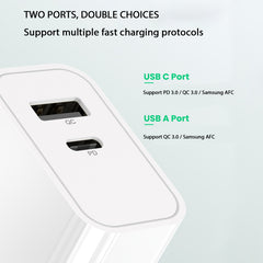 22W Dual - Port Power Delivery Wall ChargerMyBat Pro