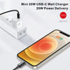 20W Mini USB-C Fast Charging Wall Charger