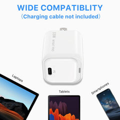 33W Mini USB - C Power Delivery GaN Wall ChargerMyBat Pro