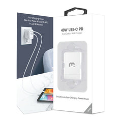 40W Dual USB - C Wall ChargerMyBat Pro