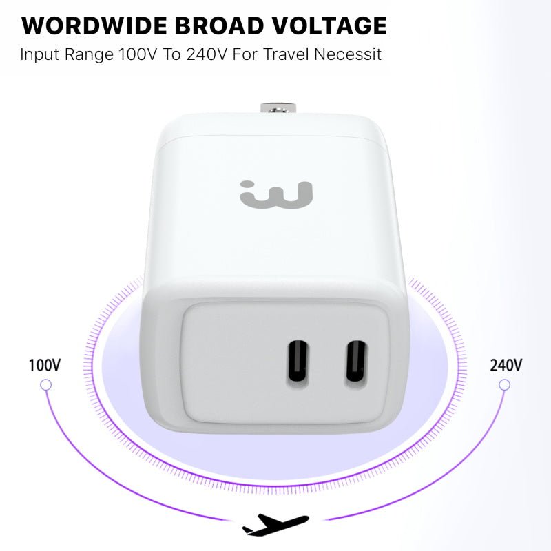 40W Dual USB - C Wall ChargerMyBat Pro