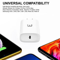 2 - In - 1 Fast Charging USB - C Wall Charger with 4FT Lightning CableMyBat Pro