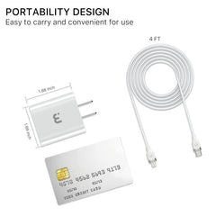 2 - In - 1 Fast Charging USB - C Wall Charger with 4FT Lightning CableMyBat Pro