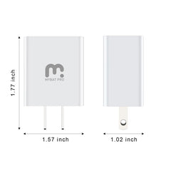 2 - in - 1 Travel Charger with 6FT Micro USB CableMyBat Pro