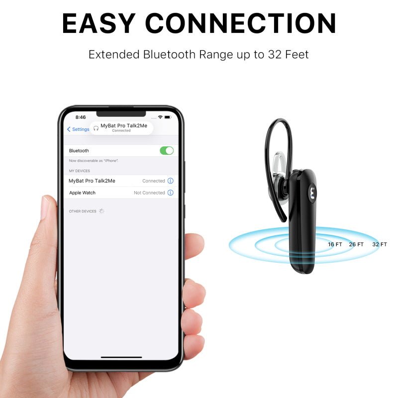 Talk2Me Mono Bluetooth Headset