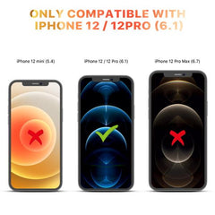 Full Coverage Privacy Tempered Glass Screen ProtectoriPhone 12 / 12 Pro