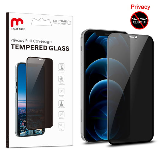 Full Coverage Privacy Tempered Glass Screen ProtectoriPhone 12 / 12 Pro