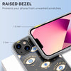 Mood iPhone 13 Case has a 1.6 mm front bezel and a 2 mm camera lens back bezel.