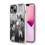 MYBAT PRO Mood Series Slim Cute Clear Crystal Case for iPhone 13 Case, 6.1 inch, Stylish Shockproof Non-Yellowing Protective Cover, Black Hearts