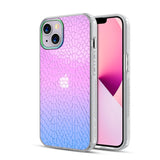 Purple and Blue Gradient Holographic Snake Print Mood Series iPhone 13 Case. SKU -RIP13CSFSSM367 Barcode - 885126691482