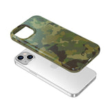 Applying the iPhone 13 Desert Camo Chic Case to iPhone 13