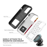 The Fuse Apple iPhone 13 Pro Max Case has a strong built-in magnetic plate for magnetic mounts.