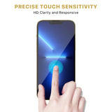 Apple iPhone 13 Pro Max Screen Protector has precise touch sensitivity, HD clarity, and responsivness.