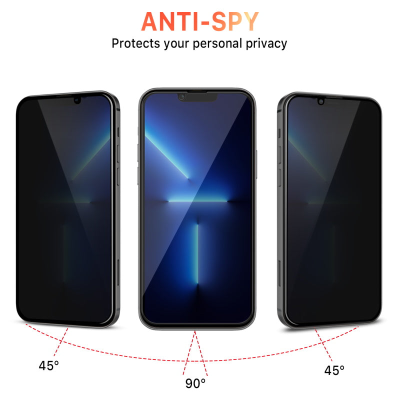 Full Coverage Privacy Tempered Glass Screen ProtectoriPhone 13 Pro Max