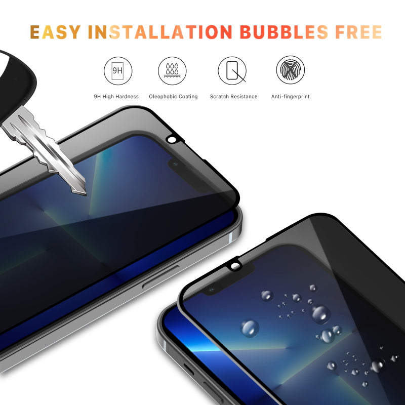 Full Coverage Privacy Tempered Glass Screen ProtectoriPhone 13 Pro Max