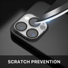 Protects iPhone 13 Pro and iPhone 13 Pro Max's camera lenses from scratches.