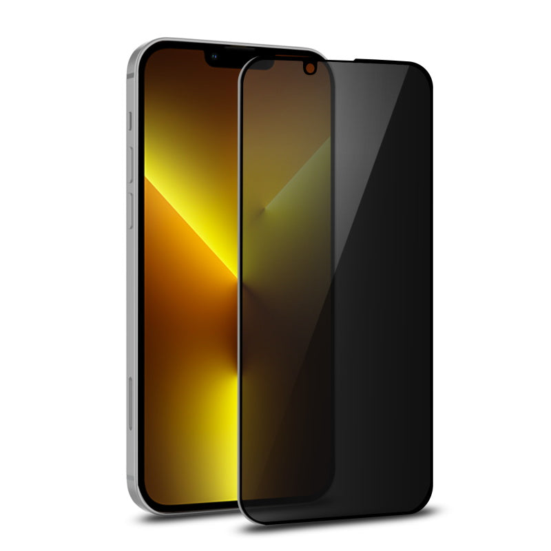 Full Coverage Privacy Tempered Glass Screen ProtectoriPhone 14/13 Pro/13