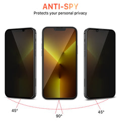 Full Coverage Privacy Tempered Glass Screen ProtectoriPhone 14/13 Pro/13