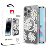 MyBat Pro Mood Series MagSafe Case (with Diamonds) for Apple iPhone 15 Pro (6.1) - Happy Daisies