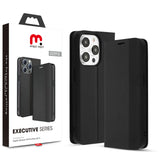MyBat Pro Executive Series Wallet Case for Apple iPhone 15 Pro Max (6.7) - Black
