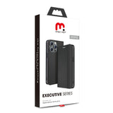 MyBat Pro Executive Series Wallet Case for Apple iPhone 15 Pro (6.1) - Black
