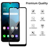 Image displaying the premium quality features of the Full Coverage Tempered Glass. With it's ant-stain capability, dust proof, anti-fingerprint, scratch resistant, shatter resistant, smooth feel and 99.9% HD Clarity resolution. 