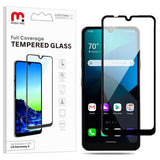 HD clarity clear full coverage tempered glass screen protector for LG Harmony 4