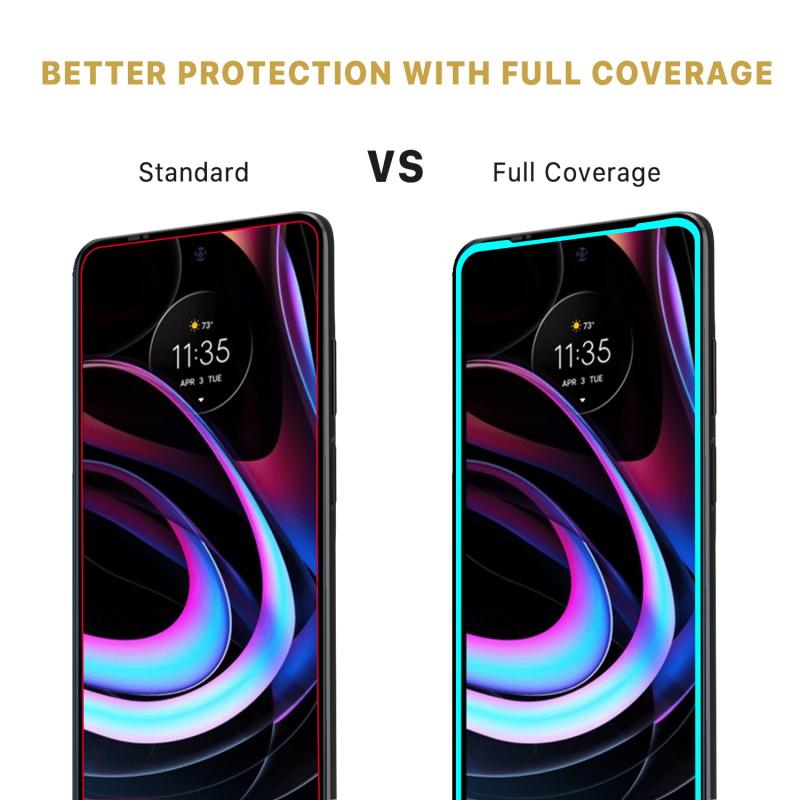 Full Coverage Tempered Glass Screen ProtectorMotorola Edge 2021