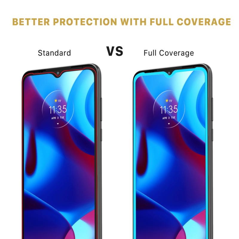 Full Coverage Tempered Glass Screen ProtectorMoto G Pure