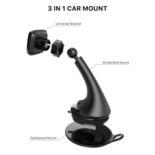 Magnetic Lock - Grip Windshield MountMyBat Pro