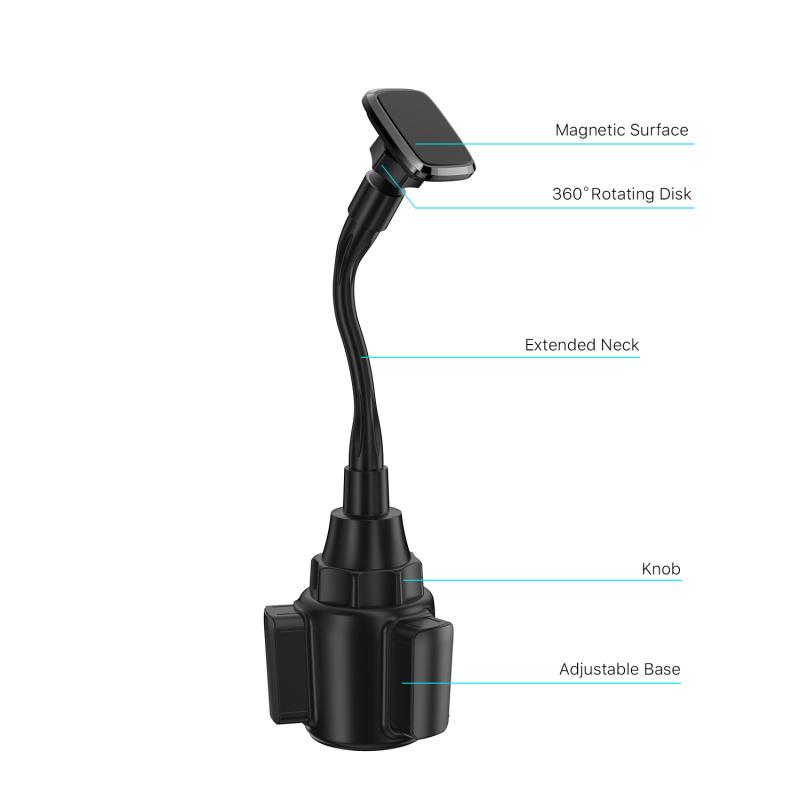 Universal Magnetic Cup Holder MountMyBat Pro