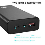 The charger has two input and two output ports.