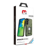MyBat Pro Antimicrobial Stealth Series (with Stand) for Samsung Galaxy S23 - Blue / Black