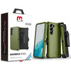 MyBat Pro Antimicrobial Maverick Series Case with Holster for Samsung Galaxy S23 Plus - Blue / Black