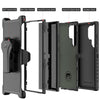 MyBat Pro Antimicrobial Maverick Series Case with Holster for Samsung Galaxy S23 Ultra - Army Green / Black