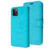 Sea Blue Smooth Element Wallet Case with Magnetic Closure Strap for Apple iPhone 11 Pro Max.